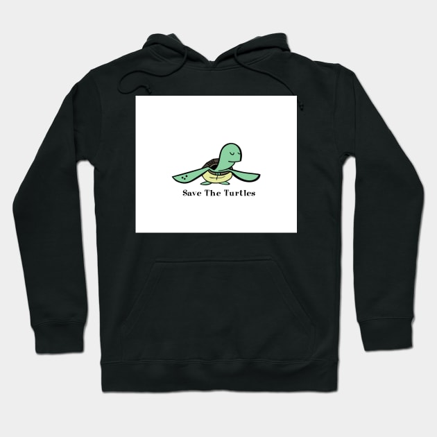 Save The Turtles Cute Sea Life Turtle Animal Social Distancing FaceMask Hoodie by gillys